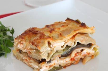 Lasagne con zucchine e melanzane